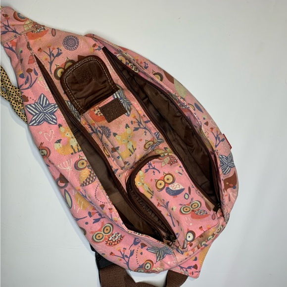 Union Bay OWLS Adjustable Braided Rope Strap Sling Bag Purse Cross Body - Picture 8 of 9